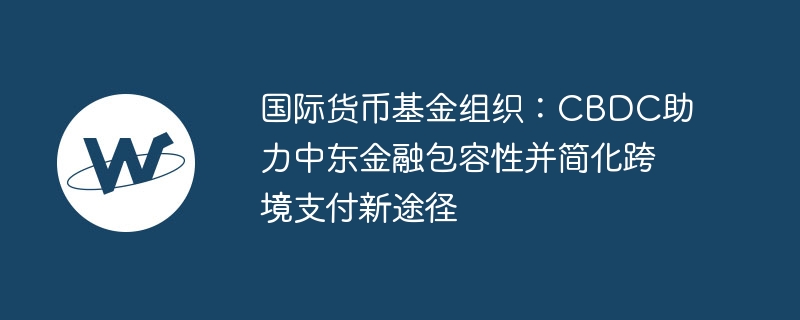 国际货币基金组织：CBDC助力中东金融包容性并简化跨境支付