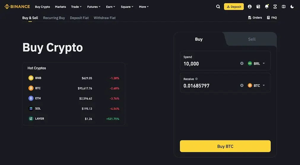 Binance。